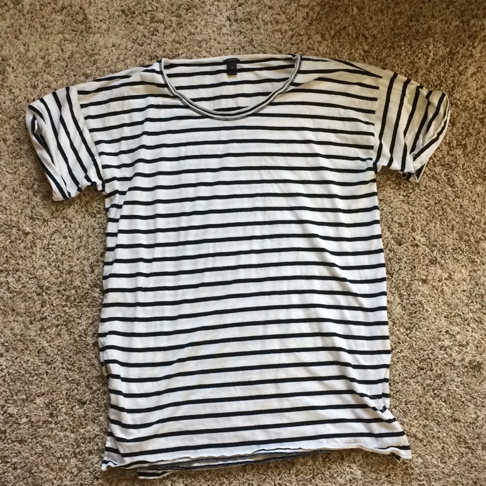 J. Crew oversized striped tee